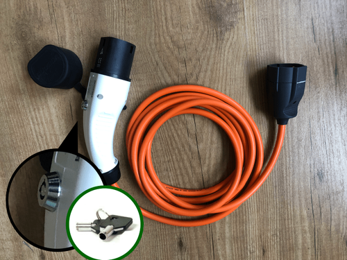 Mennekes Type2 - Shuko charging cable adapter - EVXParts